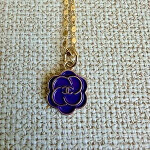 Purple Flower charm
